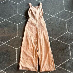 Chic Peach Sleeveless Jumpsuit